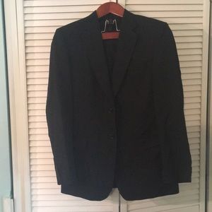 Men’s black pinstripe suit